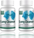 GB Golden Beaver ® Lung Cleanse - skuteczny agent dla osób zagrożonych lub zagrożonych przez wirusową infekcję, palenie, POChP, Pollution- 7 Nature Ingredients.2 Butelki