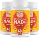 2000 MG NAD Supplement, Liposomal NAD+ with High Absorption, More Efficient Than Nicotinamide Riboside, Pure & Plus Boosting Supplement, Aging Defense, Metabolism & Cellular, 180 softgels