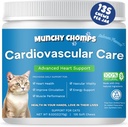 Kardio Chews for Cats - Advanced Cardiovical Cardival Cardival Carival - Heart Health & Circulation Support with Salmon Oil, Tauryne, CoQ10 & More - Suplement feline dla optymalnej funkcji serca (Salmon)