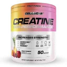Celucor Creatine proszek, Flavor owoców - zwiększa siłę, Lean Muscle Mass & Endurance, Stworzenie Mikronizowane do szybkiego wchłaniania, 5g Kreatyna na serwowanie, 50 Służenie