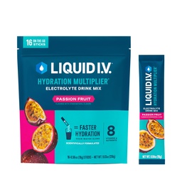 Płyn I.V. ® Nawodnienie mnożnik - Passion Fruit Equipment 124; Electrolyte proszek napój Mix Equipment 124; 1 opakowanie (16 Servings)