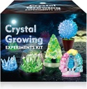 UNGLINGA Crystal Growing Experiment Science Zestawy dla dzieci, S.T.E.M Projects Learning Educational Toys Gifts Idea for Boys Girls, Grow 5 Vibrant Crystals Making Kit