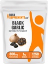 BulkSupplements.com Black Garlic Extract Powder - Wyciąg z czosnku w podeszłym wieku, Suplement ziołowy - Wegan & Gluten Free, 800mg na jedną porcję, 1 kg (2,2 kg) (Opakowanie po 1)
