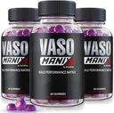 (3 Pack) VasoManix Gummies, Vaso Manix Classic Male Supplement, All Natural Formula for Men, Premium Gummy to Support Performance, Confidence and Overall Health, Official Reviews (180 Gummies)