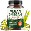Vegan Omega 3 Algae Oil Xi124; Plant Based DHA EPA Xi124; Sustainable Sourced, No Carrageenan, Non GMO Xivy124; Heart, Brain, and Eye Health Xivy124; Fish Oil Alternative Xivy124; Algae Omega 3 Supplement Xivy124; 60 Softgel Capsules