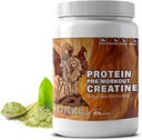 CHIMERA All- in- One Protein & Pre- Workout Powder - 36g Protein, 3g Creatine, Non-GMO, Sugar- Free, Niski Sodu, Naturalna kofeina z Matcha, Brak sztucznych aromatów