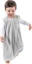 Woolino 4 Sezon Baby Sleep Bag z nogami, Merino Wool i Organic Cotton Walker Sleep Bag Sack, Toddler Sleep Bag, 18- 36m, Gray
