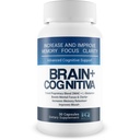 Mózg + Cognitiva - Advanced Cognitive Support - Pomoc Zwiększyć i poprawić pamięć, Boost Mental Focus, i Wsparcie mentalnej klarowności - Alpha- GPC Kapsułki do wsparcia mózgu i Opti Nootropic Boost