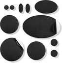 aZengear Repair Patches - Wodoodporne, Samoprzylepne, Tear- Cold- Heat- Resistant Nylon Polyester Fix Puffer Coats, Gear, Namioty (11 Kawałki, Solid Black)