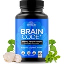 Kod mózgu Nootropowy suplement mózgu dla pamięci i ostrości 124; Wspiera Cognitive Health & Jasność psychiczna, Zwiększenie stężenia 124; 90 Kapsułki