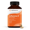 LifeSeasons Inflamma- X Joint & Tisk Support Supplement - Wspiera Komfort mięśniowy, Odzysk i Elastyczność - Formuła ziołowa z Turmeric, Bromlein, Protate - 60 Kapsułki