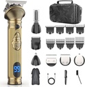 Beard Trimmer dla mężczyzn, Podróże elektryczne golarki dla mężczyzn z Case, Cordless Hair Clipper, Mens Grooming Kit dla wąsacza twarzy ciała - 180 Mins Golenie, Prezenty dla niego & Ojca