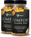 KaraMD Comfort Guard X24 X24 X4; Joint & Movement Support Supplement X124; Kurkumina turmerowa, Boswellia & Ginger X124; Łatwa dyskomfort mięśni i sztywność stawów 124; Non-GMO, Gluten Free & Vegan Friendly (2 Pack)