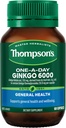 Thompson 's One- A- Day Ginkgo 6000mg 60 kapsułek