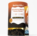 Lepszy Alt Pure Himalayan Shilajit Karmel Miód kleszcze z organicznym miodem 124; Łatwy do spożycia Shilajit 124; 30 Sticks for Energy Boost & Immune Support, 85 + Ślad Minerałów, 75% + Kwas Fulvic