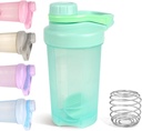 D.Y.A 16oz Shaker Butelka z przeciekiem Proof Sports Shaker Cups for Protein Shakes Shaker Butelka na przedtreningi i podróż Go BPA Free & Easy Clean Protein Shaker Bottle, Green