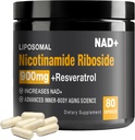 NAD+ Supplement - NAD+ Booster for Adults 900mg with Nicotinamide Riboside (NR) and Resveratrol Quercetin USA-063-0911XL-141NAD