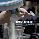 XL Protein Scoop i suplement Zestaw do proszków przed i post Workout, BPA Free, Spill Proof Dispenser, Universally Fits Większość Kontenerów produktów, Raging Red, Reload Pro
