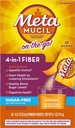 Metamucyl Fiber 4- in-1 Pzyllium Fiber Supplement Supplement Sugar-Free Powder Single- Serve Pakiety pomarańczowy napój zapachowy 2 Pudełka po 30 Pakiety (OLD)