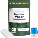 Ekstra wytrzymałość [20 Pack] Mentol Eukaliptus Humalyptus Pads - Universal Vapor Pads for All Vks, Żuraw, Inne modele - Vapopads Wymiana - Natural Waterless Vaporizers Pads - Zimny / Flu Objawy