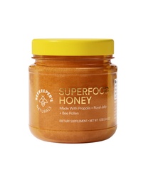 Superfood Honey by Beekeeper 's Naturals - Bee Pollen, Royal Jelly, Propolis, Honey - Natural Energy, Immune Support, Mental Clarity, Atletic Performance (4.4 oz)