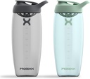 Promixx Pursuit Protein Shaker Bottle (32 oz) - Silent No- Ball Mixer, Leak- Proof Lid, BPA / BPS & Phthalate- Free ECOZEN - Easy- Clean Shaker Cup for Protein Shakes, Pre & Post- Workout Smoothies