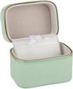 Sage Dosey Travel Pill Case & Easy- Slide Pouches - Vegan skóry Codzienne Pill Organizator z 7 kieszenie hermetyczne dla Medicine Storage & Protection - Stylowy Organizator Medykacji