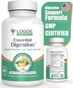 Essential Digestion 90 Veggie Caps - Digestive Enzymes to Improve Digestive and Gut Health and Relieve Digestive Issues - for Men and Women