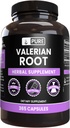 WSTRZYKIWACZE WSTRZYKIWACZE PURE Valerian Root (365 kapsułki) No Magnez or Rice Fillers, Always Pure, Laboratorium zweryfikowane