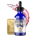 FWS Colloidal Gold Liquid Drops, Wniebowstąpienie Medytacja Spiritual Aid Brain Boost, Zwiększenie świadomości Clarity Dreams Intuition, Wykonane z 99,99% Czyste złoto szwajcarskie, 100 ppm, Ruby Red, Real 24K