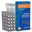 Medagel Histasolv Dodatkowa siła DAO Enzym Suplement do Histaminowej Nietolerancji Żywności - Eases Digestive Discomfort - Opatentowany Tech - Made in Austria - 60 Pack