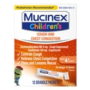 Mucinex Przekrwienie dla dzieci i Cough Suppressant Mini- Stopy, Pomarańczowy krem, 12 Licznik (Opakowania może Vary)
