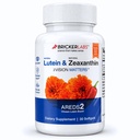 Bricker Labs Natural Lutein + Zeaksantyna Suplement do oczu - Pomaga Oko, Mózg i Zdrowie skóry z karotenoidy plamki, Superior Biodostępność, AREDS2 Wybrana Lutein Źródło - 60 Soft żele