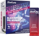 2przed Wszystkie Naturalne Vegan przedtreningi, z 120mg kofeiny i czystej energii, Endurance, Recovery I pre treningi kobiet i mężczyzn I 20 x Indywidualne pakiety I poinformowany Sports Certified I Blackcurrant