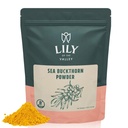 Lily of the Valley Sea Buckthorn Powder - Rhamnus Cathartica - No Added Sugar - Tart Berry Taste - Vegan & Gluten- Free - Packed in Resealable Pouch (4oz, 113g)
