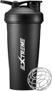 EXTREME Classic Shaker Butelka z whiskey z drutu, Perfect for Protein Shakes and Pre Workout, Leak Proof Shaker Cups, BPA Free, zmywarka SAFE, 24 unce, czarny