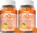 2 Opakowania 500MG CoQ10 Suplement Gumies, Omega-3, Magnez, Witamina B3, Cynk, Ultra Wysoka Absorpcja Zapewnia zdrowe wsparcie dla serca, Komórka Energia Przeciwutleniacze, 120Cts.