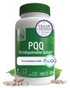 Health Thru Nutrition PQQ 20mg 120 Servings Pyrroloquinoline Quinone as PureQQ | Promotes Mitochondrial Biogenesis | Certified Vegan | Non-GMO Gluten Soy Free Capsules| Clean Label PQQ Supplement