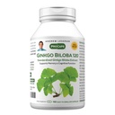 ANDREW LESSMAN Ginkgo Biloba 120mg - 180 kapsułek - standardowy ekstrakt do utrzymania przepływu tlenu i składników odżywczych do paliwa mózgu. Obsługuje funkcje Mózgu, Pamięci i Kognitywności. Brak dodatków