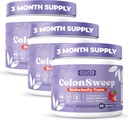 ColonSweep - Probiotyczny Pzyl Probiotyczny Pzyl Powder Colon Cleanser, 7.8 oz. Fiber Supplement Supplement Support for Gut Health - Czyszczenie do Bloating Relief & Detox- 30 Sługi (Pack of 3)