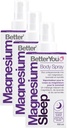 BetterYou Magnezu Rozpylacz mięśni - Relaksujące Tematyczne Magnezu i Esential Oil Spray - Lawenda i rumianek - Promotes Better Sleep - 3.38 oz (Opakowanie 3)