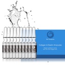 Bio-Therapeutic Collagen & Elastin Ampoules, Concentrated Facial Serum Hydrates and Firms All Skin Types with Gentle and Restorative Water Based Formula - 10 Glass Vials