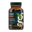 Gaia Herbs Turmeric Supreme Supreme Strength - Wspiera sporadyczne obrzęki z normalnego zużycia & łzawienia - z kurkuminy Turmeric & Black Pepper - 120 Vegan płynne kapsułki fito- (Do 120- Day Supply)