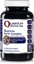 Quantum Nutrition Labs Quantum Garlic Complex - Suplementy do czosnku Allicin, Czosnek Pigułki, Allicin Extract, Czosnek ekstrakt, Organiczny czosnek Kapsułki, Wsparcie immunologiczne - 60 Kapsułki wegetariańskie