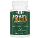 Suplement Liposomal Fisetin, 2000MG, 98% Pure Fisetin Polyphenols Przeciwutleniacze, z Quercetin, TMG i Resveratrol, dla zdrowego starzenia, Wsparcie Cognitive, 60 Kapsułki