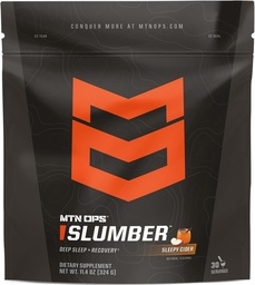 MTN OPS Slumber Sleep Aid for Muscle Recovery & Deep Sleep, Sleepy Cider Sleep Support Drink Mix, 30 Servings