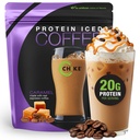 Chike Karmel Wysoka kawa Mrożona, 20 G Białko, 2 Szoty Espresso, 1 G Cukier, Keto Friendly i Gluten Free, 14 Sługi (14.3 unce)