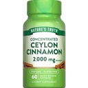 Nature 's Truth Ceylon Cynamon Pill kapsułki 124; 2000mg 124; Non- GMO & Gluten