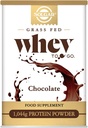 Solgar serwatka do chodzenia protein w proszku, czekolada, 42 oz - izolacja i koncentrat - mieszanki łatwe do gładkiego smaku - bez glutenu - 20 g białka na serwowanie