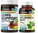 BIO KRAUTER Lung Wsparcie 60 Gumiaki i Goldenseal 100 Kapsułki